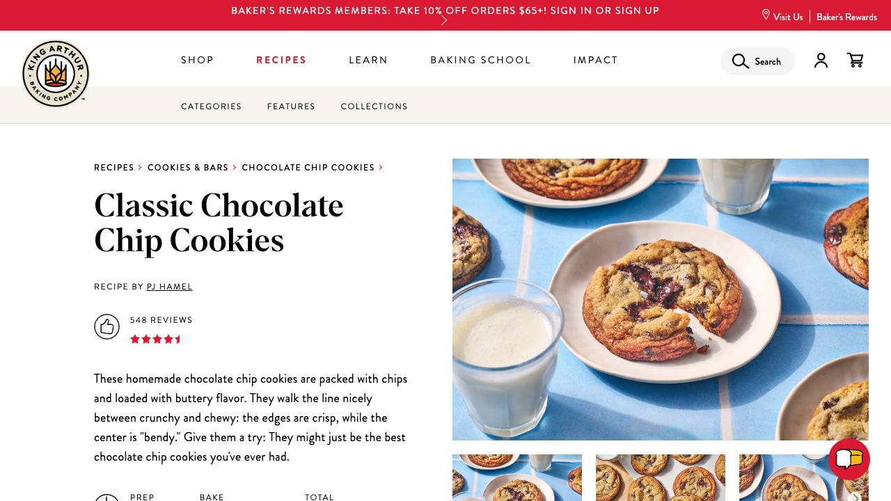 Actual recipe webpage screenshot with highlighting marks over the webpage.